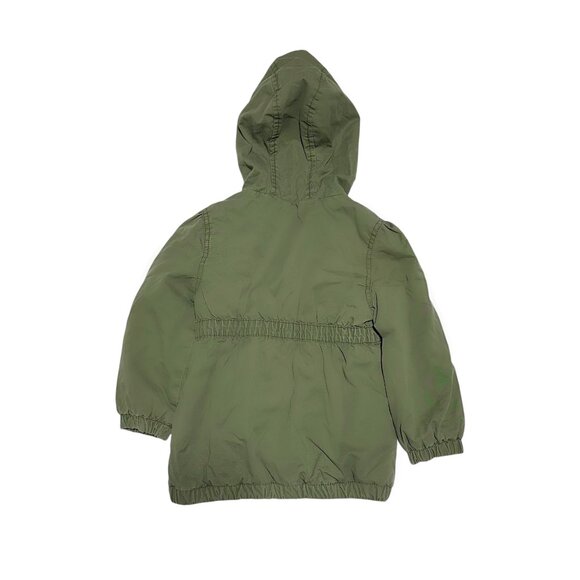 Old Navy Toddler Girls Hooded Lined Cargo Jacket Olive Green - Picture 4 of 4